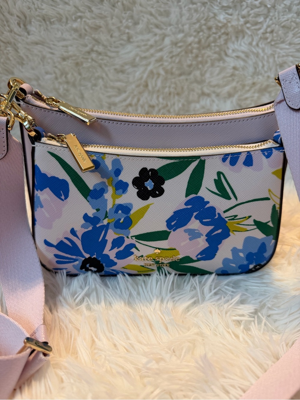 Kate Spade Festival Floral Duo Crossbody Cream/Multicolor - Picture 9 of 13